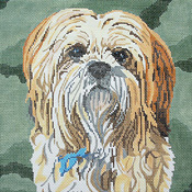 click here to view larger image of Lhasa Apso (hand painted canvases)