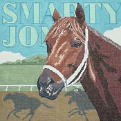 click here to view larger image of Race Horse - Smarty Jones (hand painted canvases)