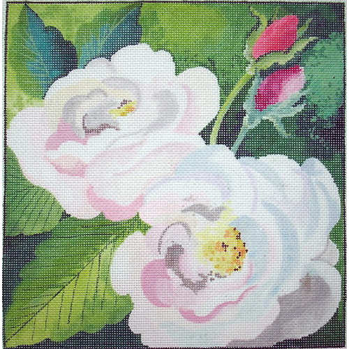click here to view larger image of Rose Watercolor (hand painted canvases)