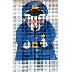 click here to view larger image of Policeman Snowman (hand painted canvases)