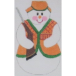 click here to view larger image of Hunter Snowman (hand painted canvases)