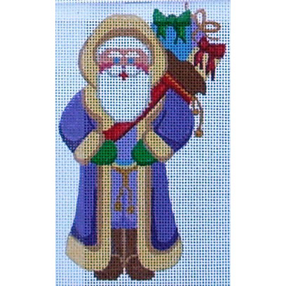 click here to view larger image of Purple Santa (hand painted canvases)