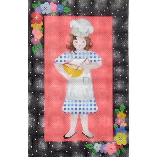 click here to view larger image of Baking Girl (hand painted canvases)