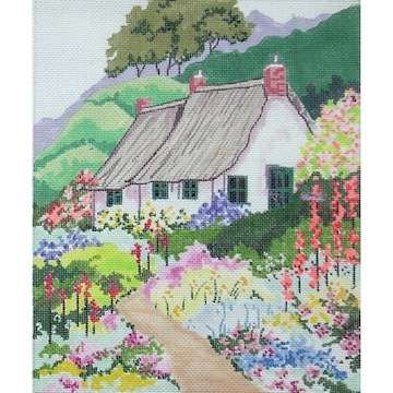click here to view larger image of Country Cottage - Spring (hand painted canvases)
