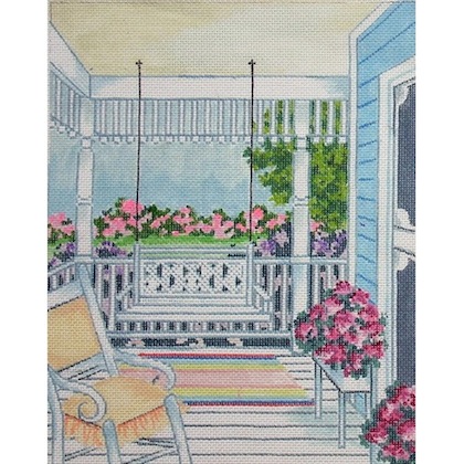 click here to view larger image of Country Porch (hand painted canvases)