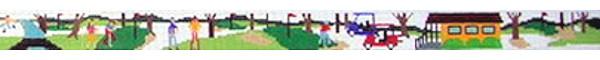 click here to view larger image of Golf Scene (hand painted canvases)