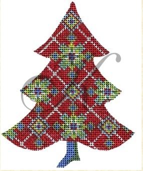 click here to view larger image of Red Scandinavian Tree Stitch Guide (books)