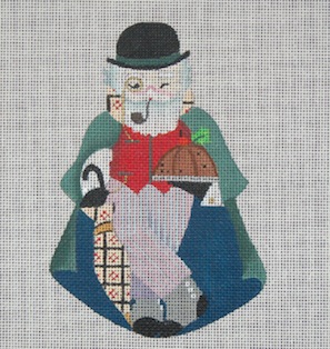click here to view larger image of English Santa (hand painted canvases)