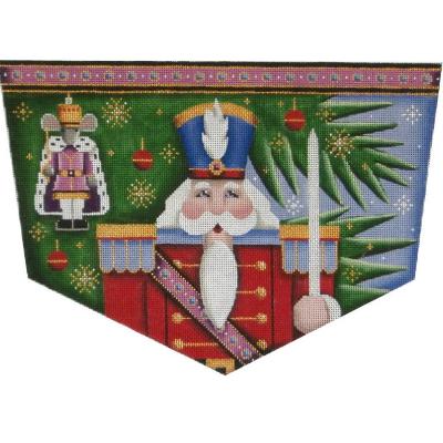 click here to view larger image of Nutcracker/Mouse King Stocking Cuff - 13ct (hand painted canvases)