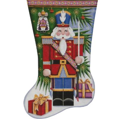 click here to view larger image of Nutcracker Stocking - 18ct (hand painted canvases)