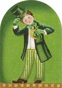 click here to view larger image of Saint Paddy Kid - Horseshoe (hand painted canvases)