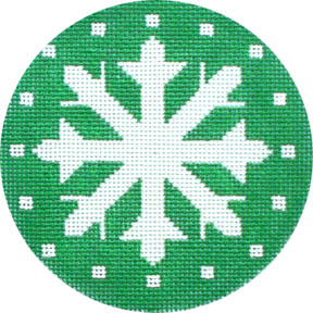 click here to view larger image of Snowflake Ornament (hand painted canvases)
