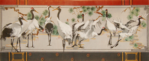 click here to view larger image of Japanese Snow Cranes (hand painted canvases)