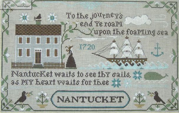 click here to view larger image of Old Nantucket (hand painted canvases)
