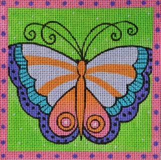 click here to view larger image of Green Butterfly (hand painted canvases)
