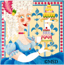 click here to view larger image of Marie Antoinette - Wild Women (hand painted canvases)