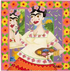 click here to view larger image of Frida - Wild Women (hand painted canvases)