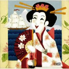 click here to view larger image of Madame Butterfly - Wild Women (hand painted canvases)