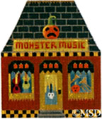 click here to view larger image of Monster Music - Halloween Town (hand painted canvases)