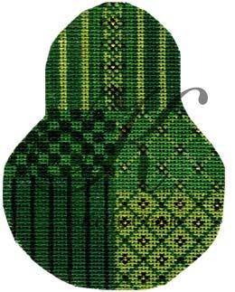click here to view larger image of Green Red Sampler Pear (hand painted canvases)