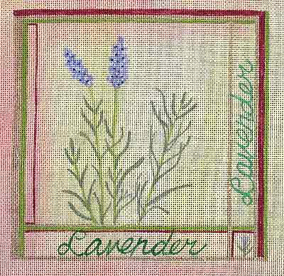 click here to view larger image of Lavender (hand painted canvases)