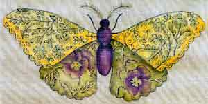 click here to view larger image of Fanciful Flyer Butterfly (hand painted canvases)