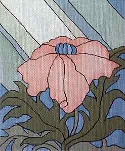 click here to view larger image of Pink Flower (hand painted canvases)