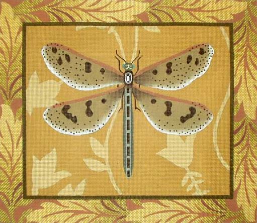 click here to view larger image of Leaf Dragonfly (hand painted canvases)