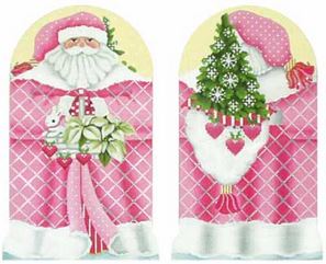 click here to view larger image of Pink Santa Standup (hand painted canvases)