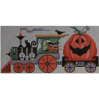 click here to view larger image of Halloween Train (hand painted canvases)