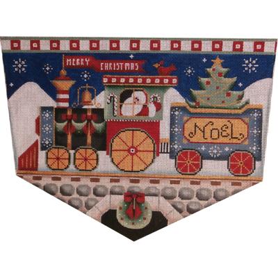 click here to view larger image of Santa's Train Cuff - 18ct (hand painted canvases)