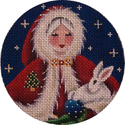 click here to view larger image of Mrs Santa Ornament (hand painted canvases)
