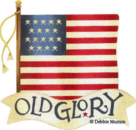 click here to view larger image of Old Glory (hand painted canvases)
