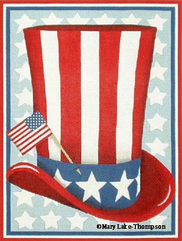 click here to view larger image of Uncle Sam's Hat (hand painted canvases)