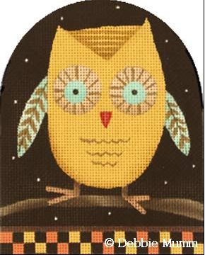 click here to view larger image of Peachy Leaf Owl Dome (hand painted canvases)