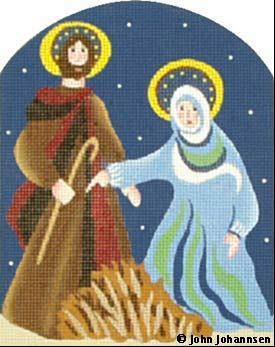 click here to view larger image of Mary & Joseph (hand painted canvases)