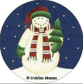 click here to view larger image of Tree Snowman (hand painted canvases)