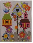 click here to view larger image of Mackenzie's Birdhouse Garden (hand painted canvases)
