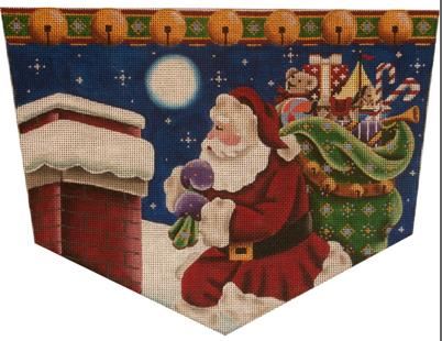 click here to view larger image of Christmas Night Cuff - 13ct (hand painted canvases)