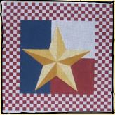 click here to view larger image of Checkerboard Star (hand painted canvases)