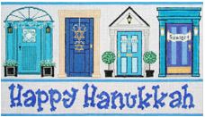 click here to view larger image of Hanukkah Doors (hand painted canvases)