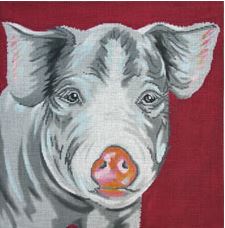 click here to view larger image of Pig (hand painted canvases)