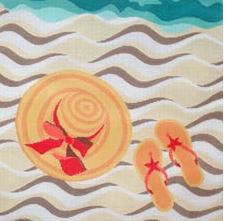 click here to view larger image of Sandy Beach Wear (hand painted canvases)