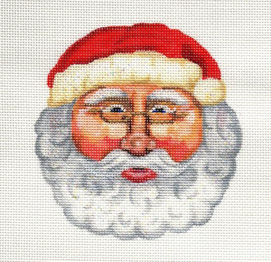 click here to view larger image of Old World Santa Face (hand painted canvases)