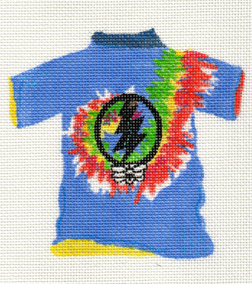 click here to view larger image of Dead Head T-shirt Ornament (hand painted canvases)