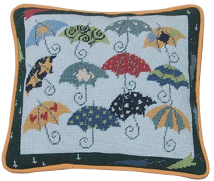 click here to view larger image of Dozens - Umbrellas for Rainy Days (hand painted canvases)