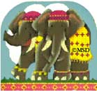 click here to view larger image of Elephants - Fancy 3D Ark Collection (hand painted canvases)