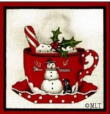 click here to view larger image of Snowman Cup O'Cheer (hand painted canvases)