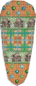 click here to view larger image of Dots/Bunnies/Plaid Carrot (hand painted canvases)