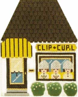 click here to view larger image of Clip and Curl Salon - Thimble Town (hand painted canvases)